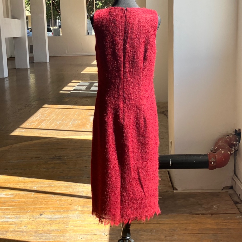 Kenneth Cole Burgundy wool and Mohair deess - Picture 8 of 12